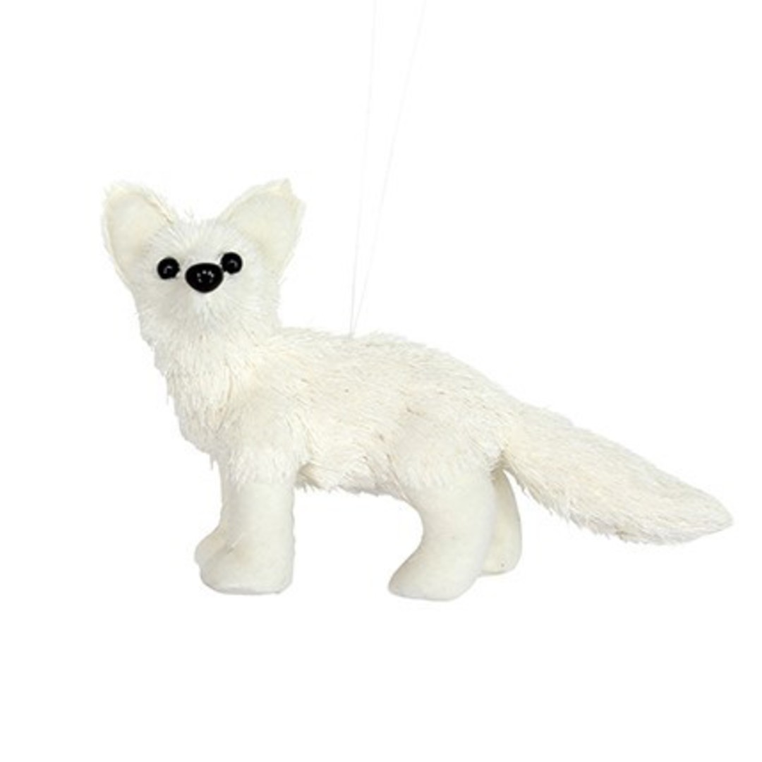 White Fabric and Bristle Fox Cub image 0